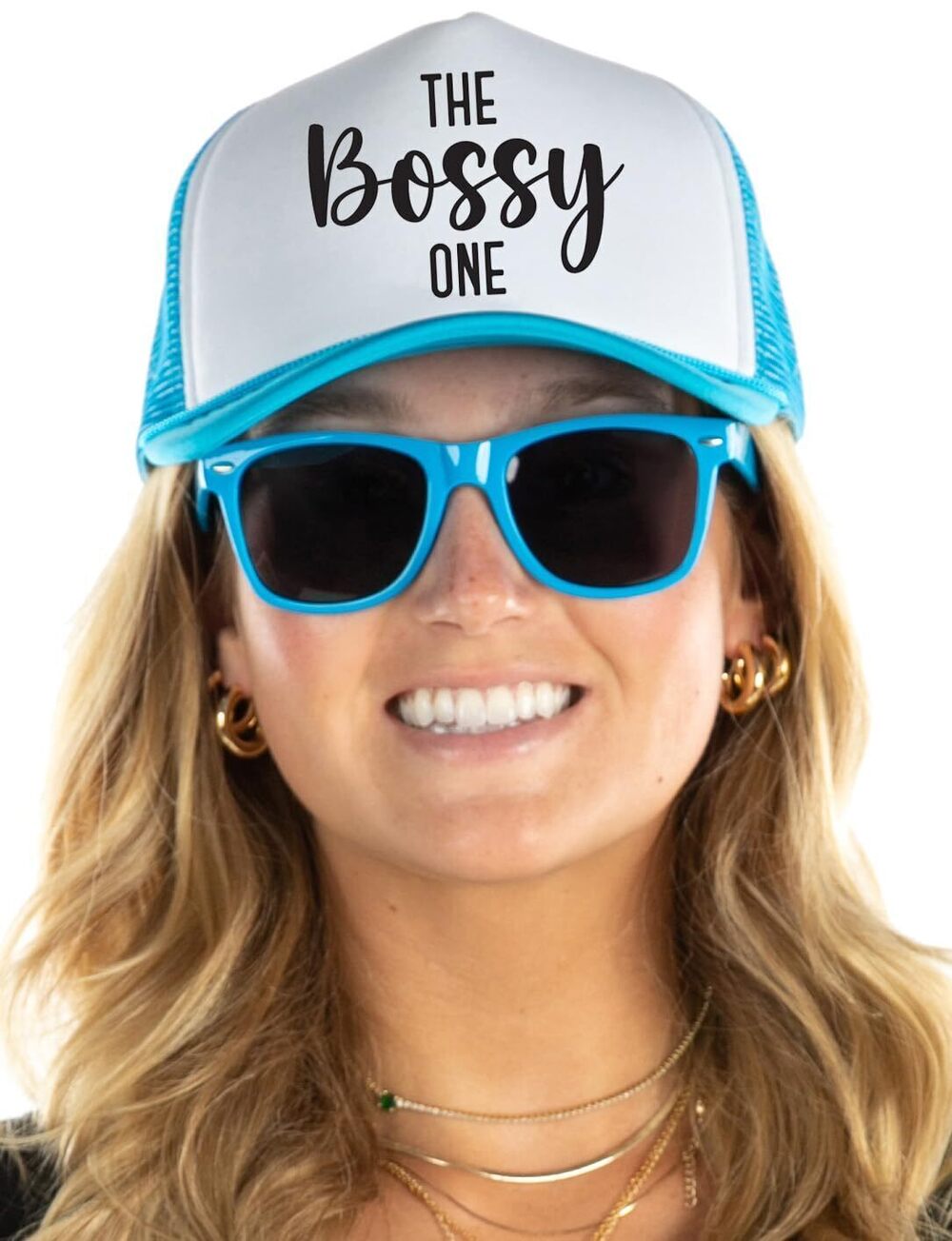 8353 Bachelorette Party Hats & Bride Sunglasses – Foam Trucker Hat Set
